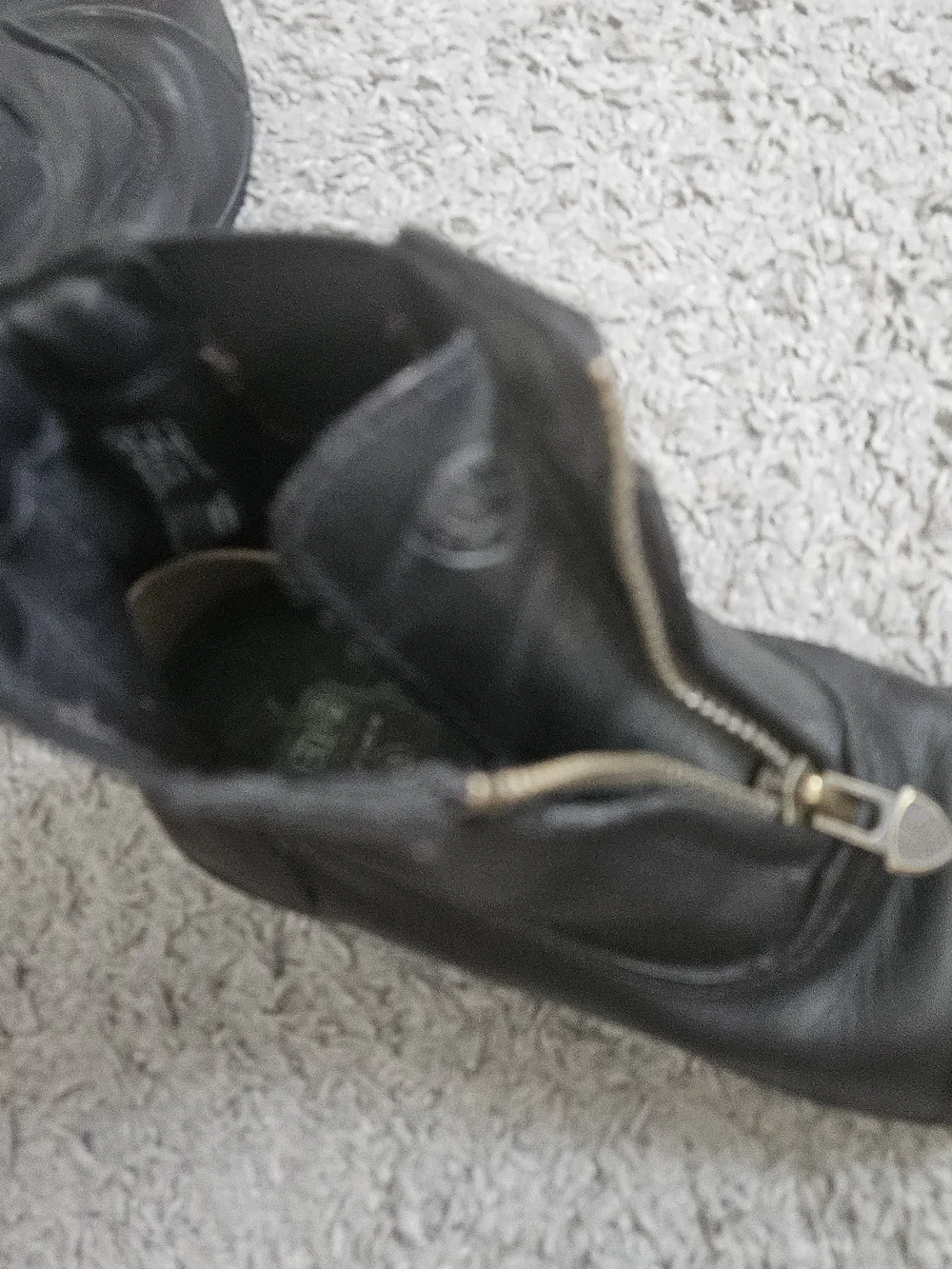 Ariat Devon Black Leather Front-Zip Paddock Ankle Boots Kids Size 13